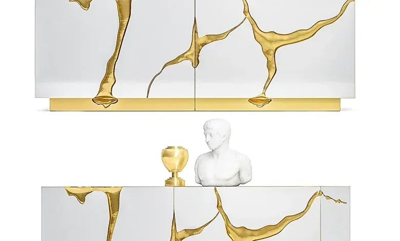 مدل سه بعدی بوفه تری دی مکس + ویری Boca Do Lobo Lapiaz Sideboard