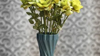 مدل سه بعدی دسته گل رز تری دی مکس Bouquet Rose Yellow