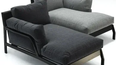 مدل سه بعدی مبل راحتی تری دی مکس + ویری Cassina eloro 5
