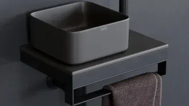 مدل سه بعدی ست روشویی تری دی مکس + ویری 3dsky – Ceramica Cielo Shui Comfort art. Milaq Square Washbasin