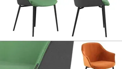 مدل سه بعدی صندلی تری دی مکس Chair Kedua metal legs