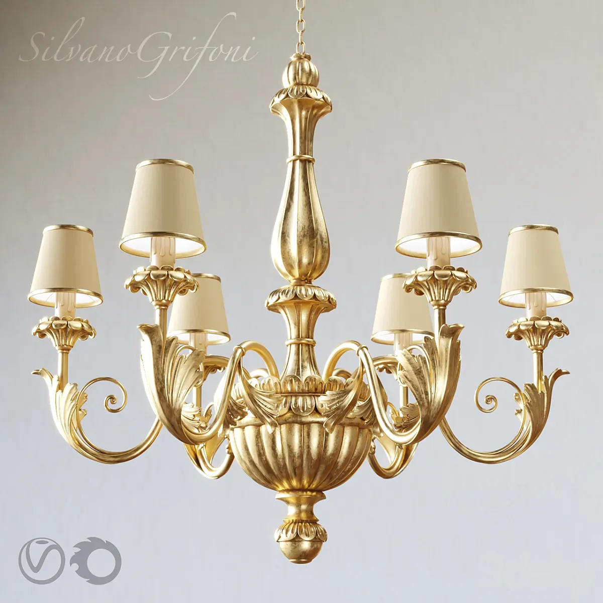مدل سه بعدی لوستر 3dsky - Chandelier Silvano Grifoni 6