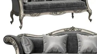 دانلود مدل سه بعدی مبل مخمل تری دی مکس + ویری 3dsky – Chelini Art 1104 Rovere