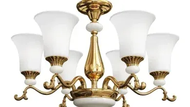 دانلود 3dsky - Contemporary Clean Copper Chandelier 1