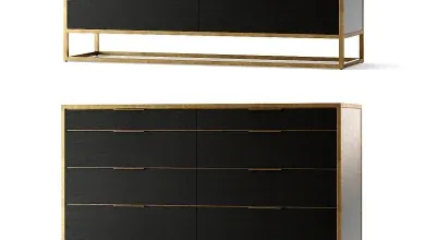 3dsky – Crate and Barrel Oxford Dresser