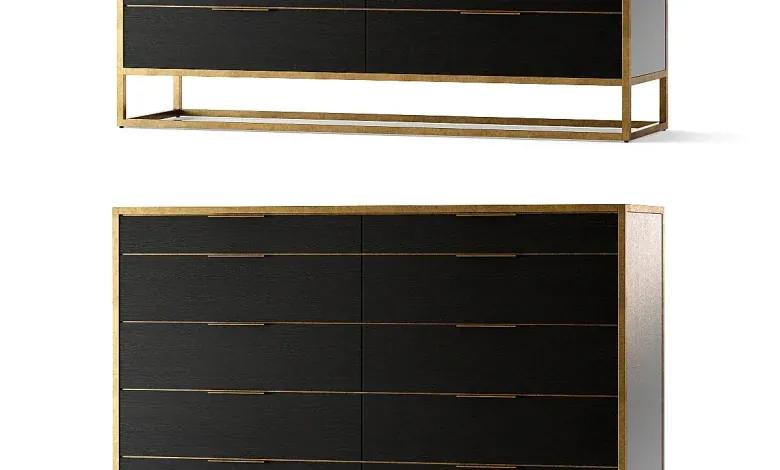 3dsky – Crate and Barrel Oxford Dresser