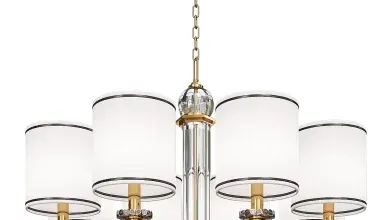 دانلود 3dsky - Czarina Gold 6 Arm - Pendant light