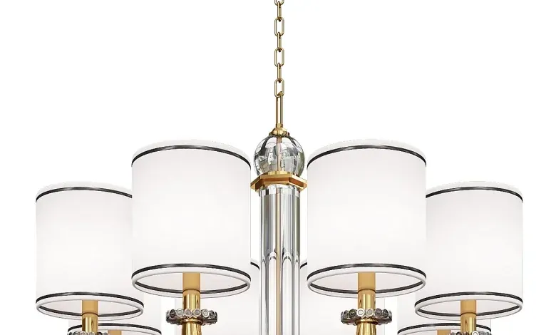 دانلود 3dsky - Czarina Gold 6 Arm - Pendant light