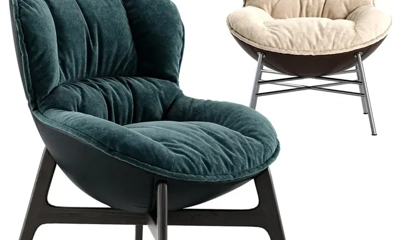 مدل سه بعدی صندلی راحتی تری دی مکس + ویری 3dsky - Ditre italia Softy armchair