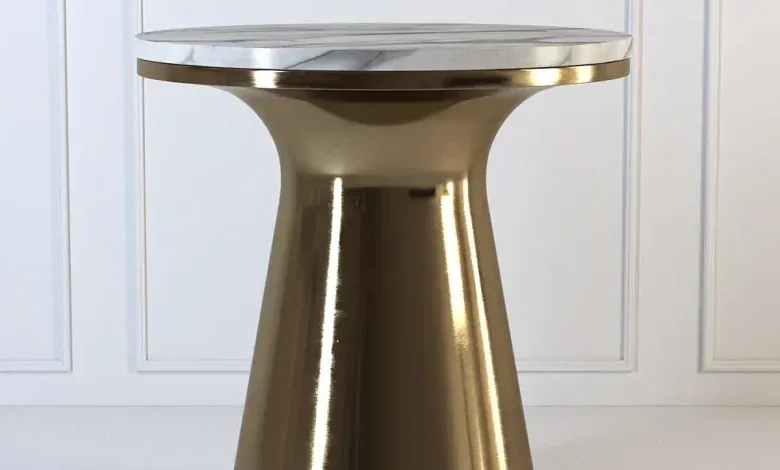 دانلود 3dsky – Marble Topped Pedestal Side Table