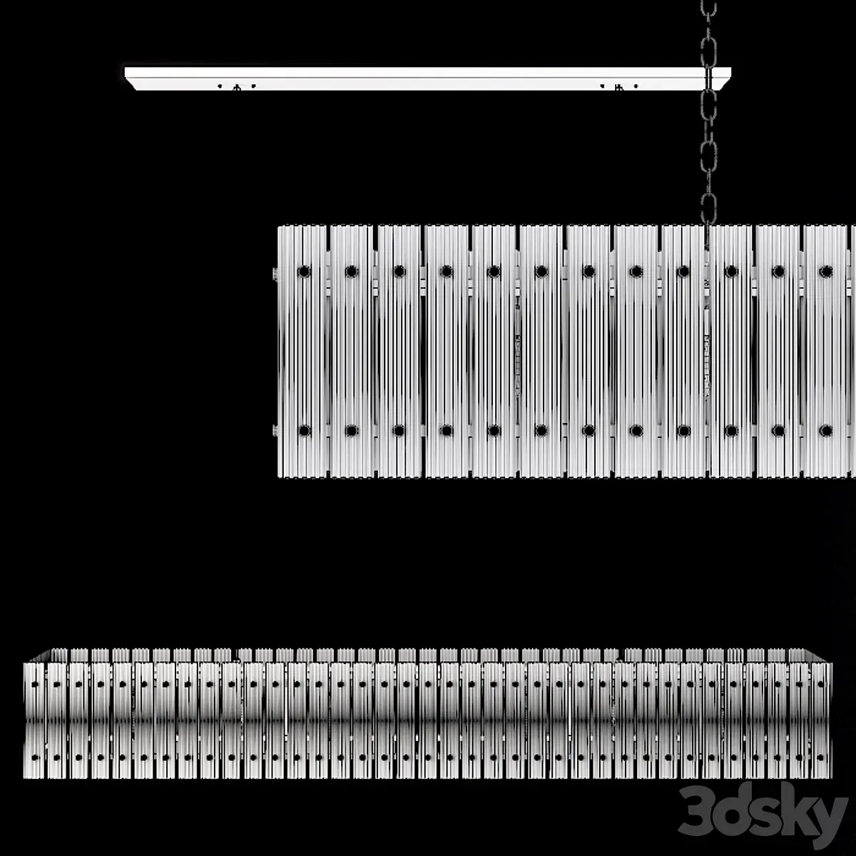 دانلود 3dsky – Restoration Hardware SAN MARCO LINEAR CHANDELIER 72 Nickel