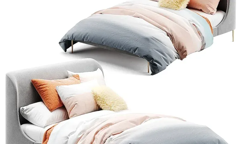 دانلود 3dsky - West elm lana bed