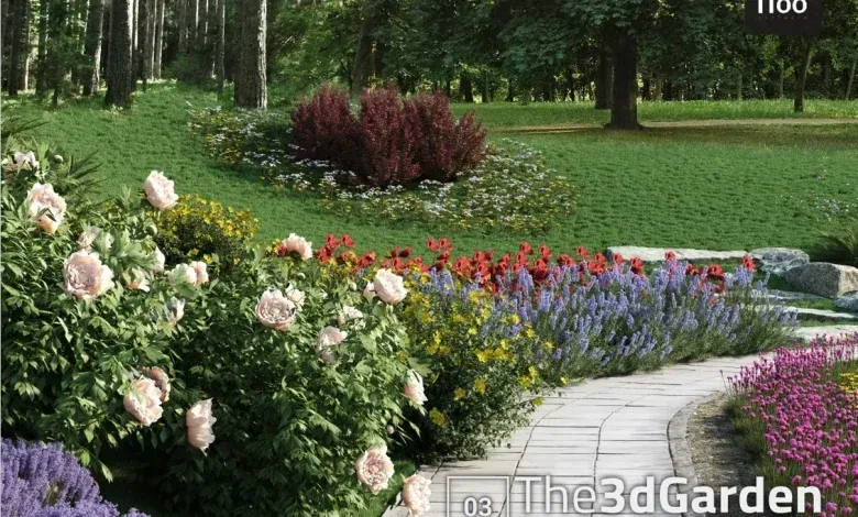 دانلود THE3DGARDEN – Bushes and flowers Collection