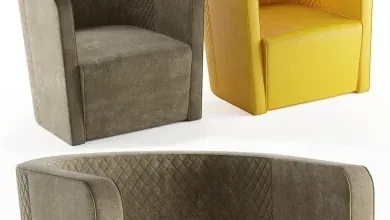 دانلود 3dsky – Malerba armchair red carpet collection (RC 508)