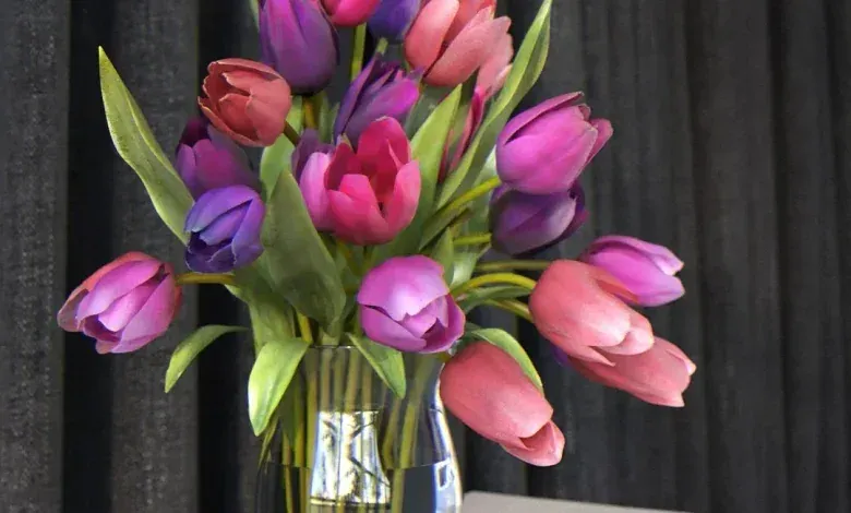 دانلود turbosquid Flowers in vase