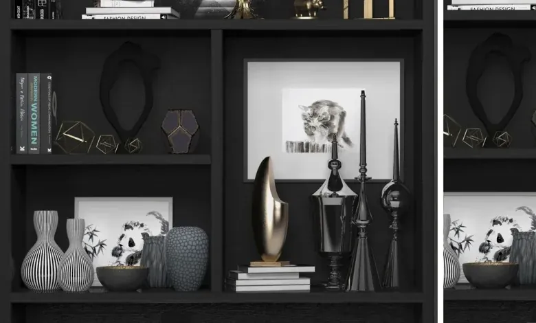 دانلود قفسه دکوراتیو تری دی مکس Turbosquid – Decorative Set-20