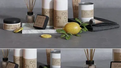 مدل سه بعدی لوازم حمام مراقبت پوست تری دی مکس 3dsky – Granit skincare bath set