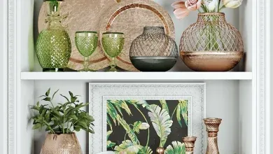 مدل سه بعدی دکوری تزئینی تری دی مکس 3dsky – Spring decorative set