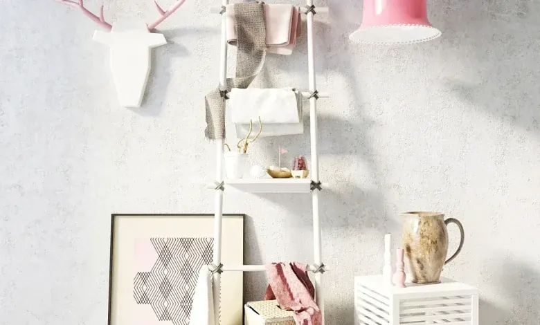 دانلود مدل سه بعدی دکوراتیو کرونا 3dsky – decor san site + Ladder-hanger