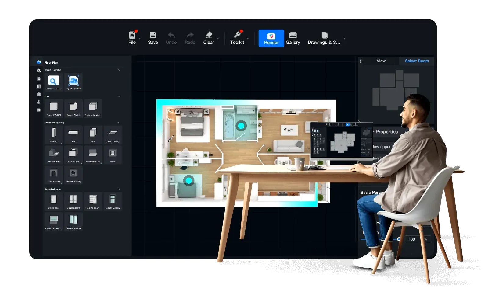 نرم افزار مدلسازی سه بعدی کوهوم  Coohom Software Designer