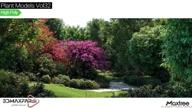 آبجکت درخت تری دی مکس Maxtree – Plant Models Vol 32