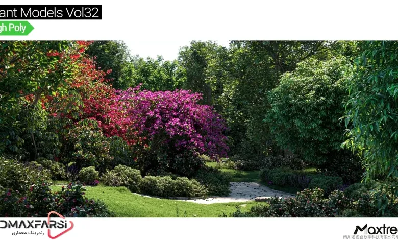 آبجکت درخت تری دی مکس Maxtree – Plant Models Vol 32