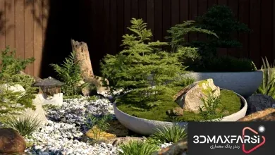 دانلود رایگان آبجکت درخت کوچک تری دی مکس Maxtree – Plant Models Vol. 78