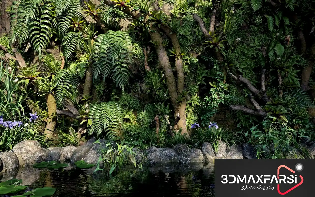 دانلود بوته گل تری دی مکس Maxtree – Plant Models Vol. 82