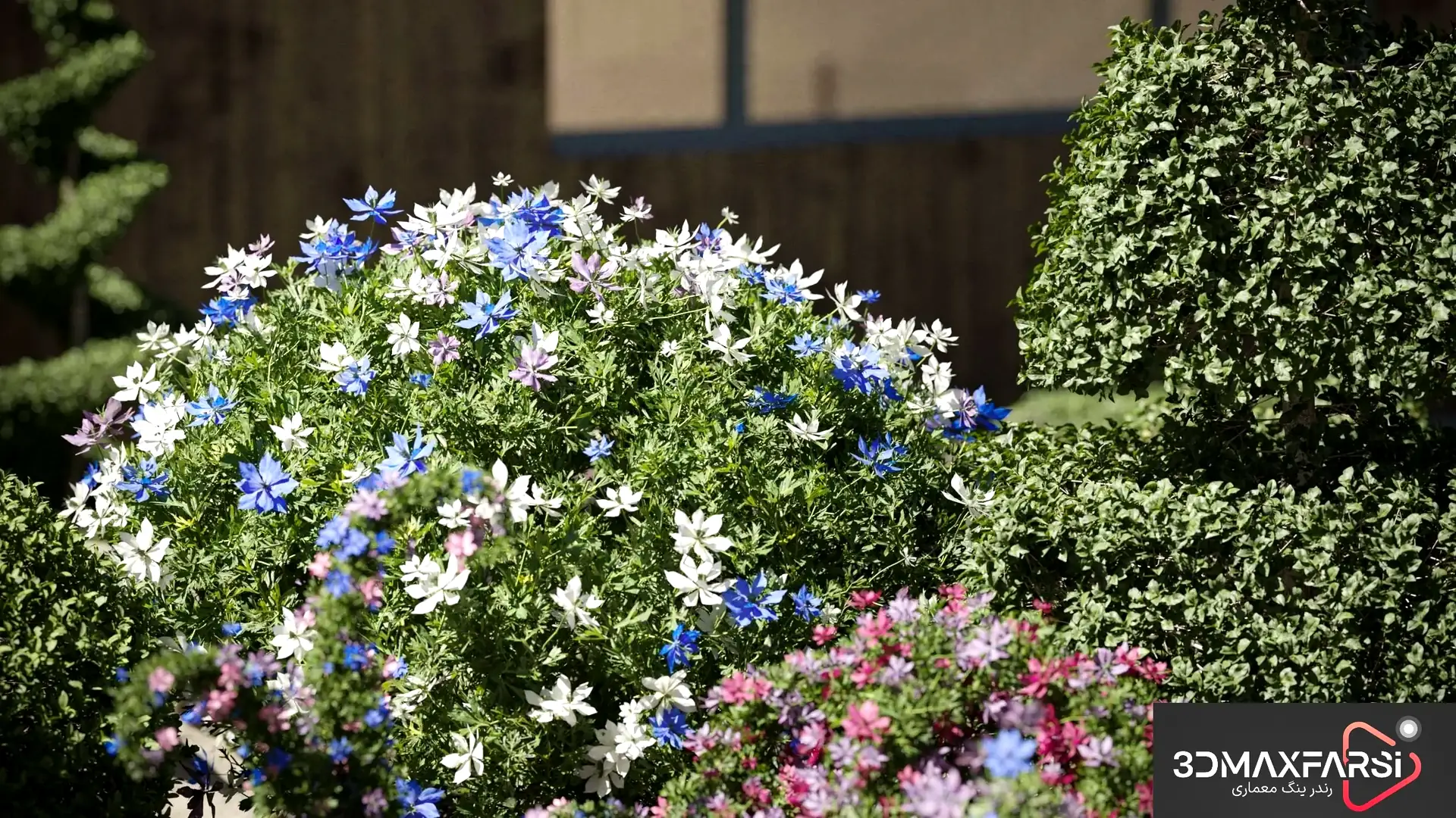 دانلود رایگان! مجموعه گل 3D حرفه‌ای – Maxtree Plant Models Vol 104