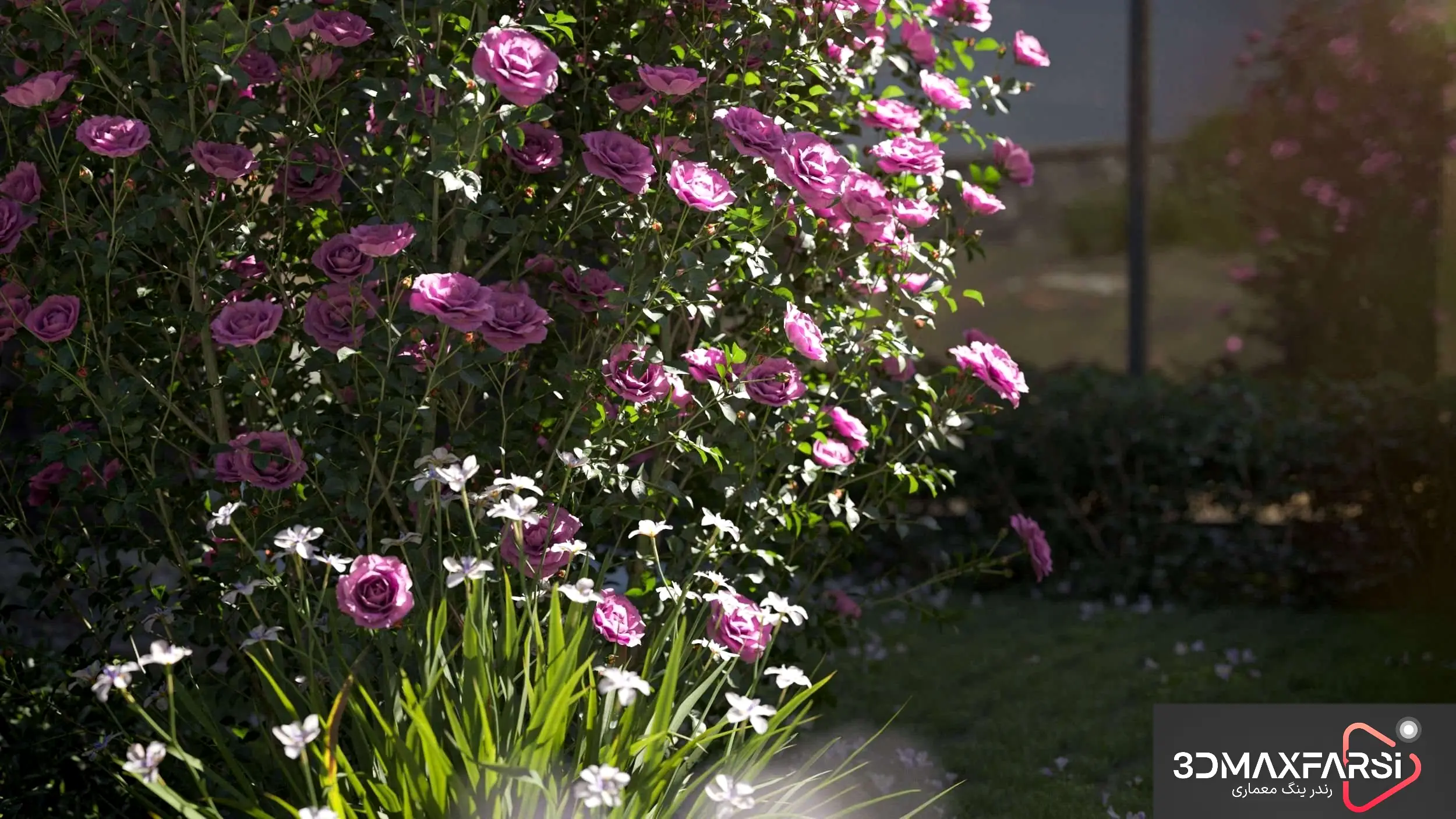 مجموعه گل سه‌ بعدی حرفه‌ای – Maxtree Plant Models Vol 106