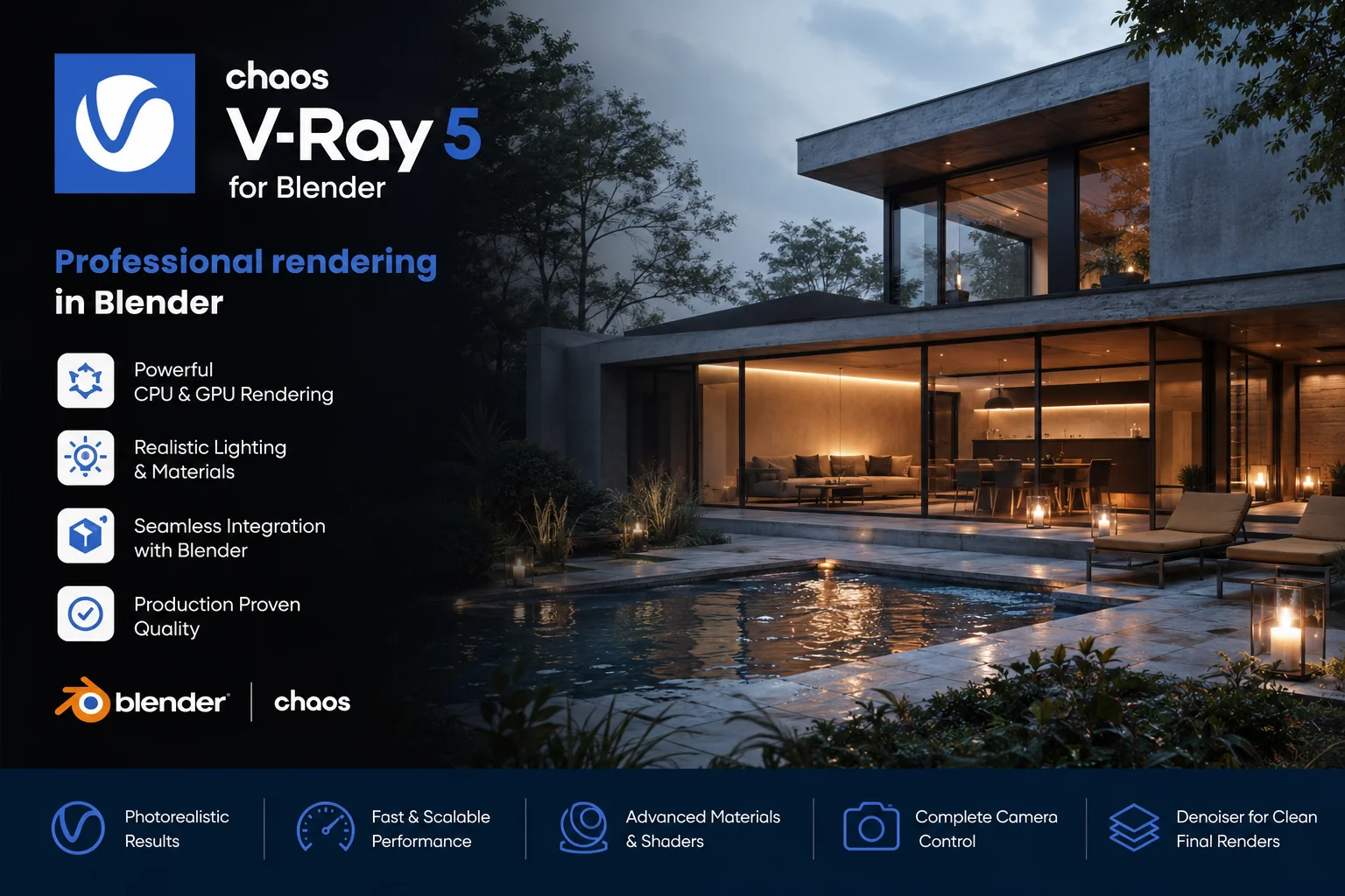 دانلود ویری برای بلندر Chaos V-Ray 7 for Blender 5.1