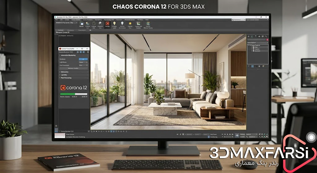 دانلود کرونا Chaos Corona 12 به همراه کرک معتبر و آموزش نصب