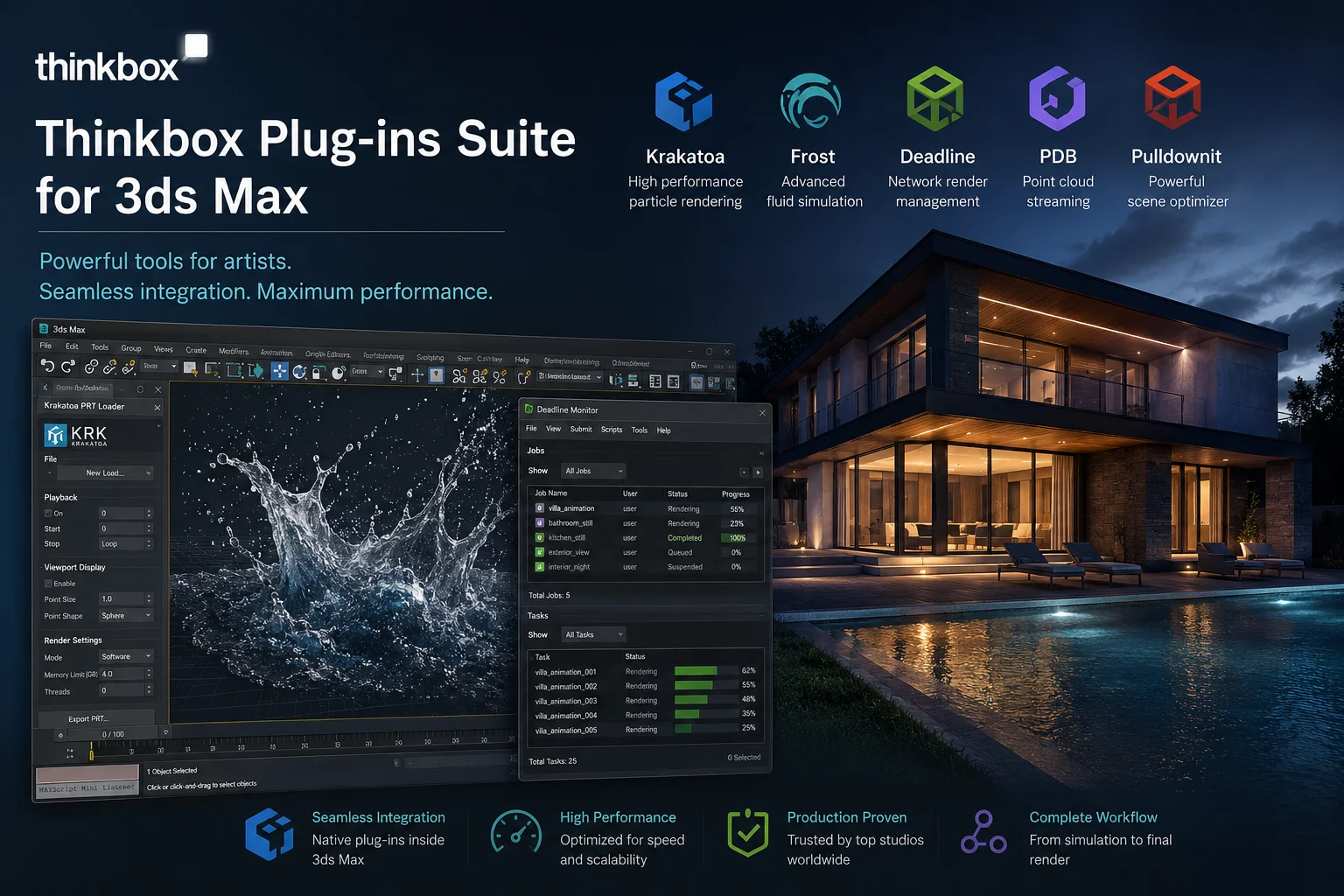 دانلود Thinkbox Plug-ins Suite for 3ds Max تری دی مکس 2018-2026