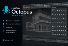 دانلود RapidTools - Octopus 3.16 برای تری دی مکس 2016-2026
