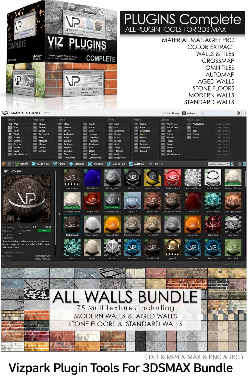 دانلود Vizpark Plugins Complete Bundle Tools For 3DS MAX Win x64