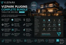 دانلود Vizpark Plugins Complete Bundle Tools تری دی مکس