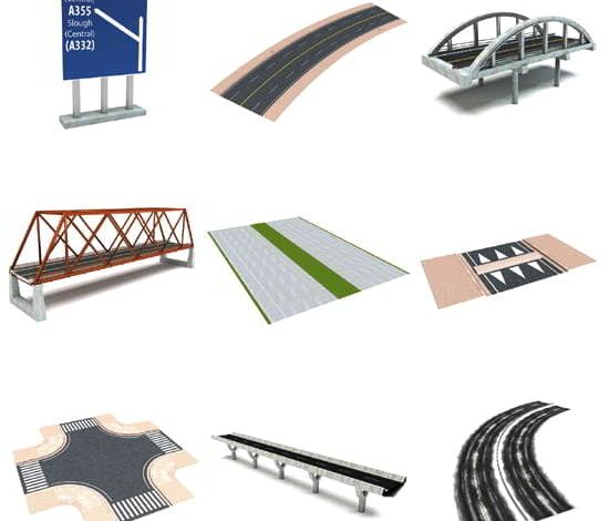 Dosch 3D: Roads آبجکت خیابان